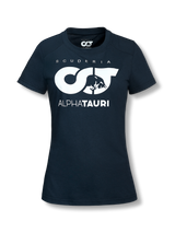 Koszulka damska Scuderia Alpha Tauri F1 casual niebieska