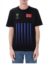 Koszulka Fabio Quartararo Monster Energy Stripes czarna