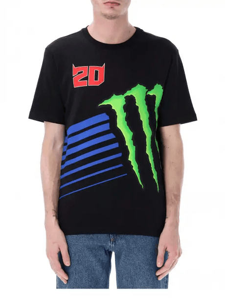 Koszulka Fabio Quartararo Monster Energy Logo czarna