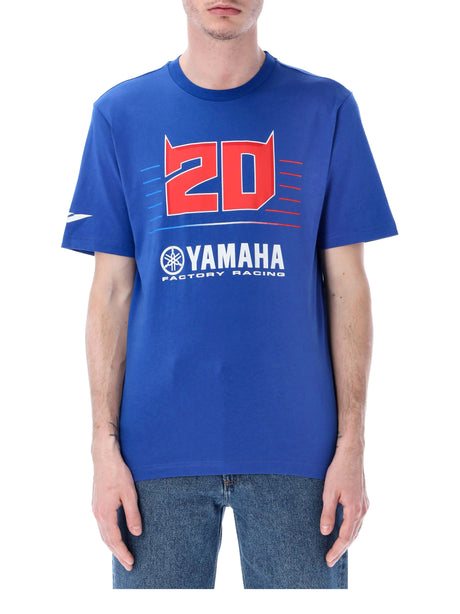Koszulka Fabio Quartararo Yamaha MotoGP Logo niebieska