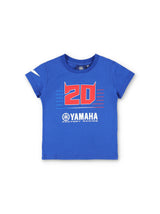 Koszulka dziecięca Fabio Quartararo Yamaha MotoGP Logo niebieska