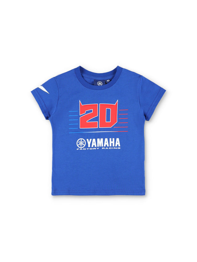 Koszulka dziecięca Fabio Quartararo Yamaha MotoGP Logo niebieska