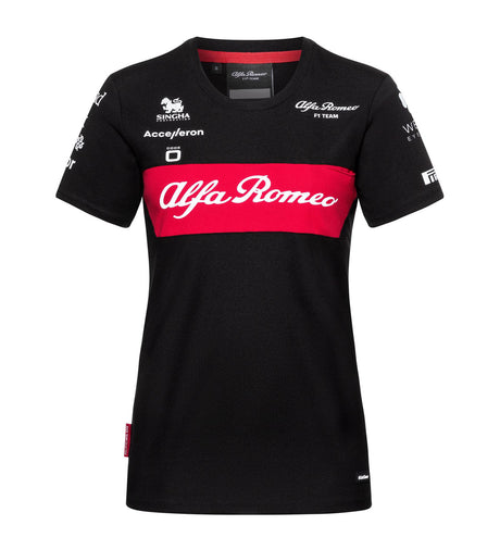 Koszulka damska zespołowa Alfa Romeo F1 Team czarna