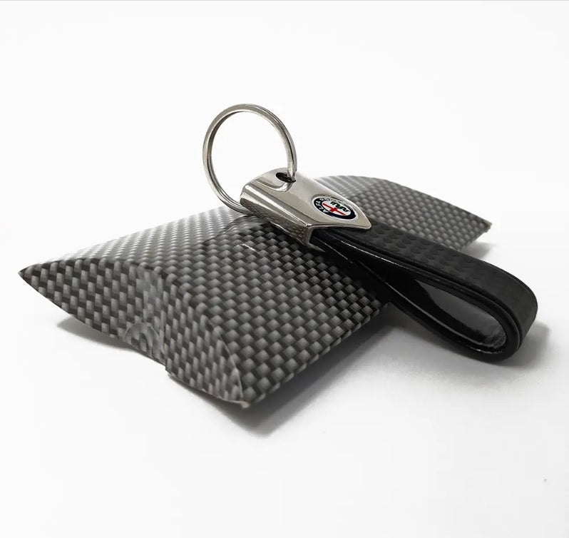 Alfa Romeo BAND keyring, carbon black