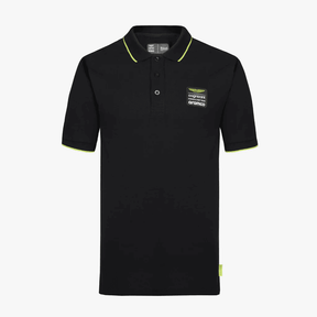 Koszulka polo Aston Martin F1 Team casual czarna
