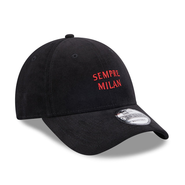 Czapka z daszkiem AC MILAN 9forty SEMPRE MILAN czarna