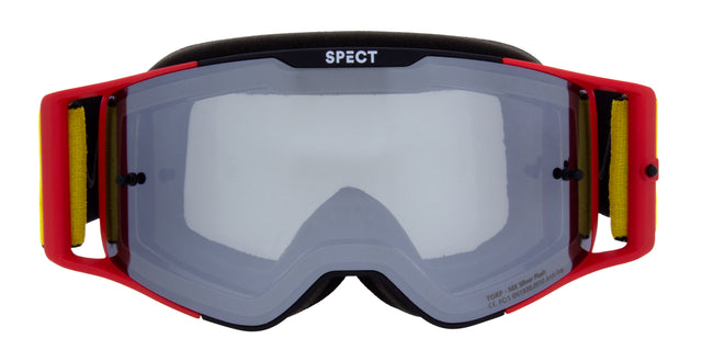 Red Bull Spect TORP motocross goggles black and red with smoke lens