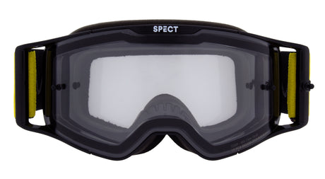 Gogle motocrossowe Red Bull Spect TORP czarne z przezroczystą szybą