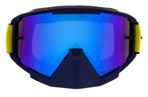 Gogle motocrossowe Red Bull Spect WHIP niebieskie z niebieską szybą