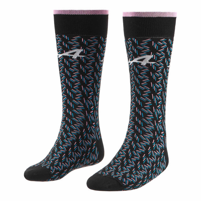 Alpine F1 Team Socks with Pattern – Black