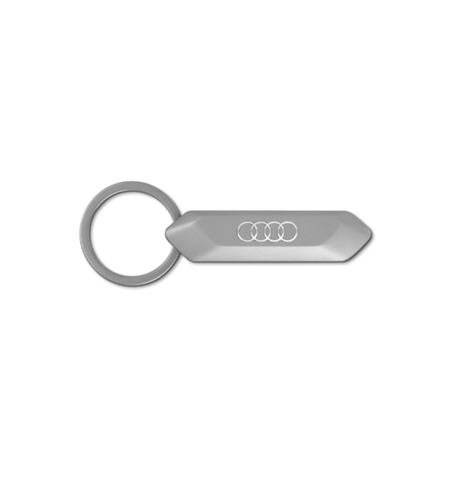 Brelok ze stali nierdzewnej Audi z logo – srebrny