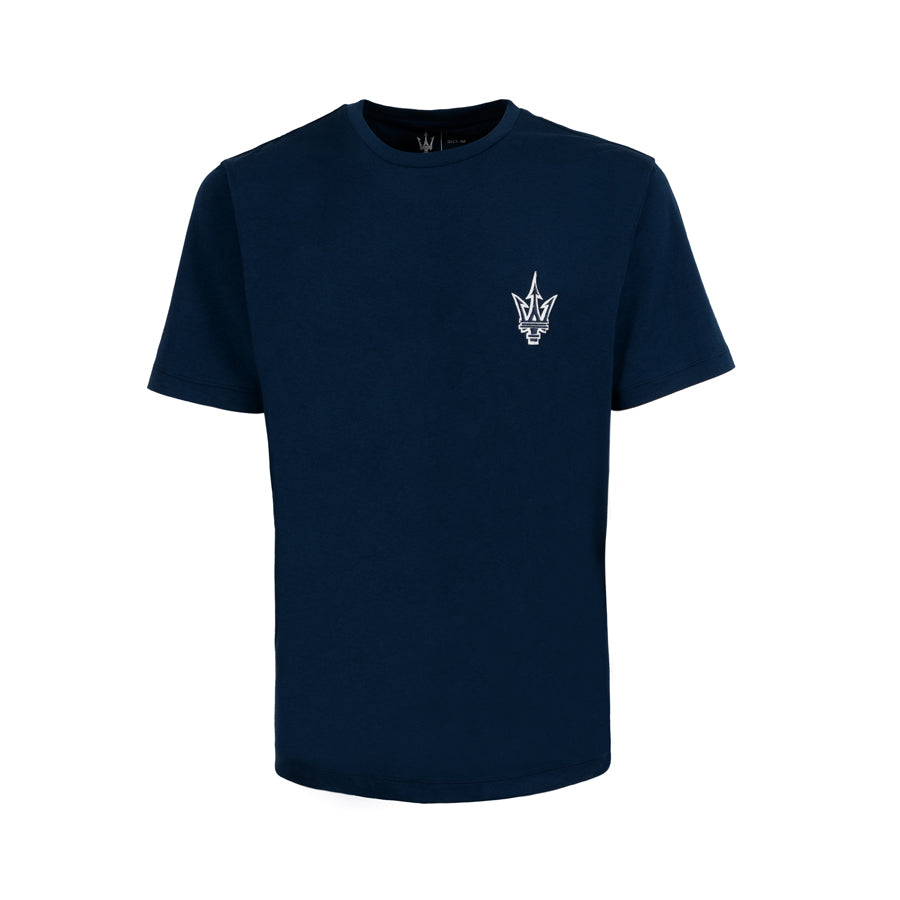 Koszulka męska Maserati z małym logo trójzębu