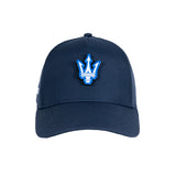 Czapka z daszkiem Maserati z logo trójzębu niebieska
