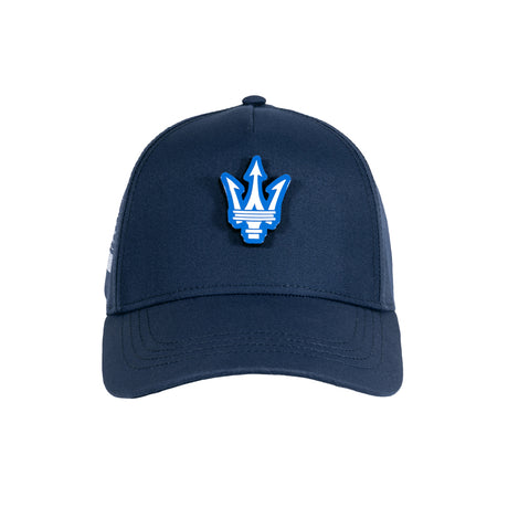 Czapka z daszkiem Maserati z logo trójzębu niebieska