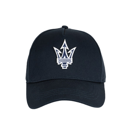 Czapka z daszkiem Maserati z logo trójzębu granatowa