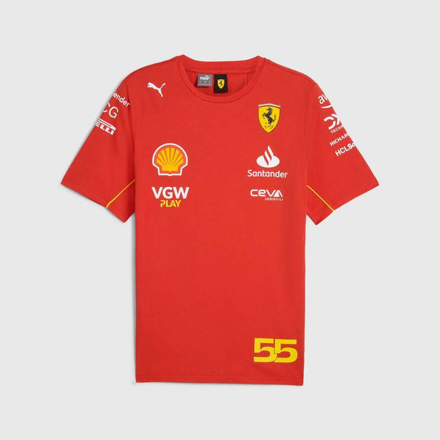 Carlos Sainz team T-shirt – Scuderia Ferrari F1 red