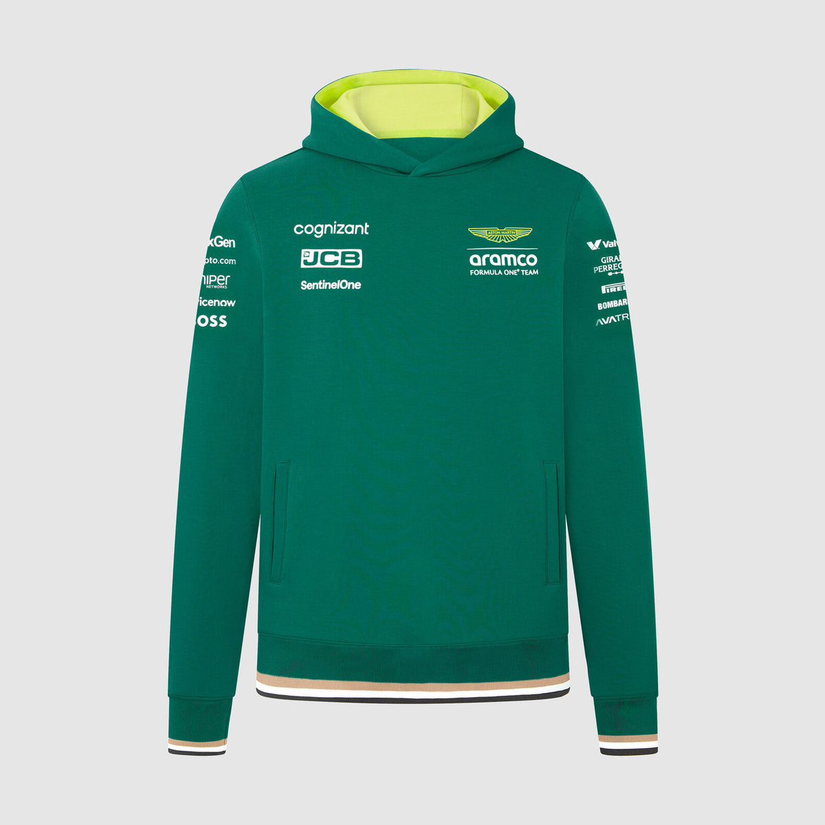 Bluza zespołowa z kapturem Aston Martin F1 Team zielona