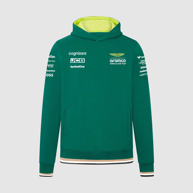 Bluza zespołowa z kapturem Aston Martin F1 Team zielona