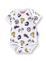 Oracle Red Bull Racing newborn baby bodysuit with RBR motif