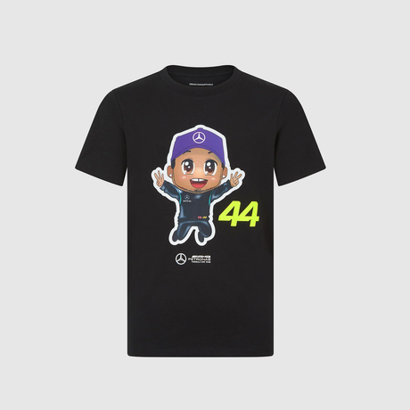 Lewis Hamilton kids' T-shirt – Mercedes AMG F1 black – 152 CM