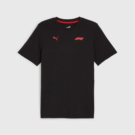 Koszulka kibica Formuła 1 czarna z małym logo Puma