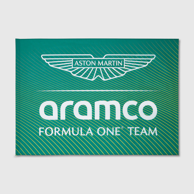 Aston Martin F1 Team fan flag with logo