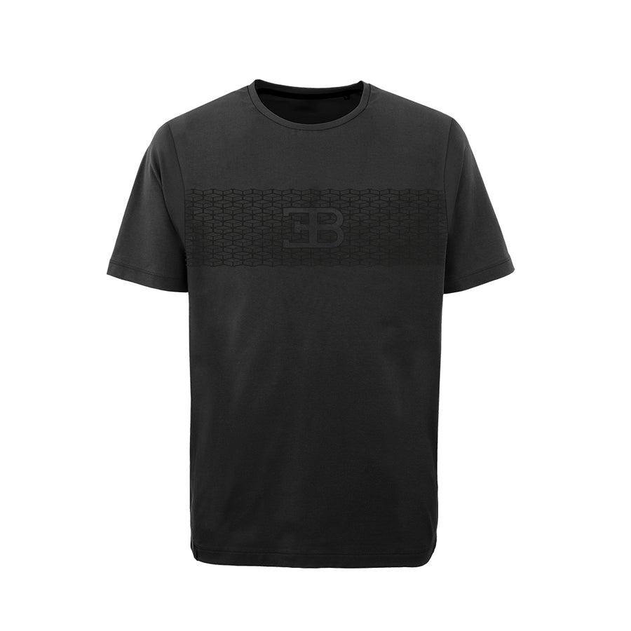 Bugatti men's T-shirt in black with logo