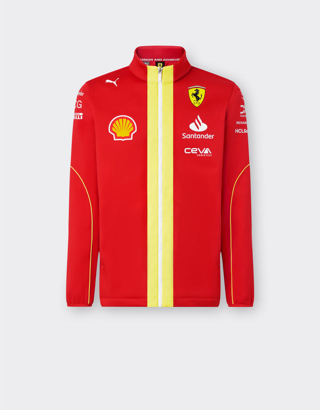 Kurtka softshell zespołowa Scuderia Ferrari F1 czerwona