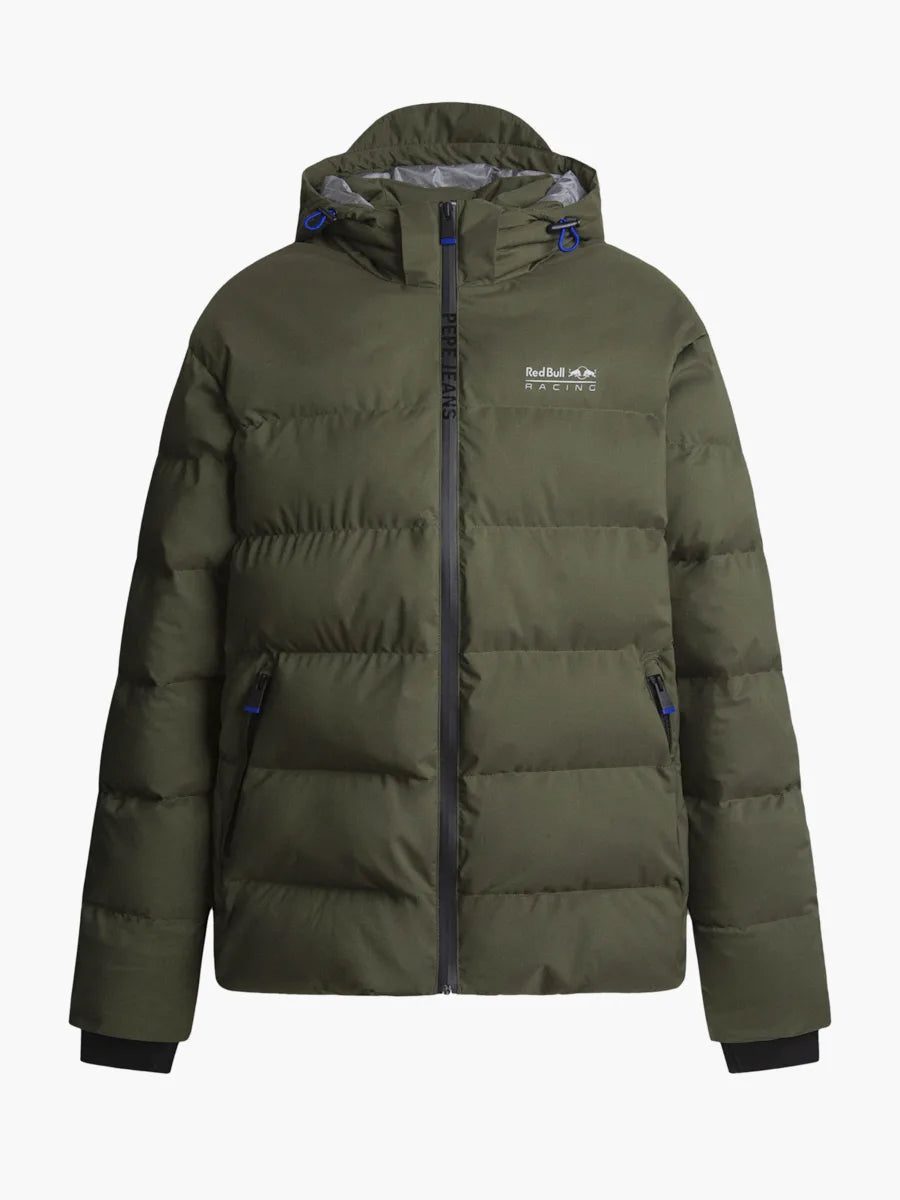 Kurtka z kapturem Pepe Jeans - Red Bull Racing ciemnozielona