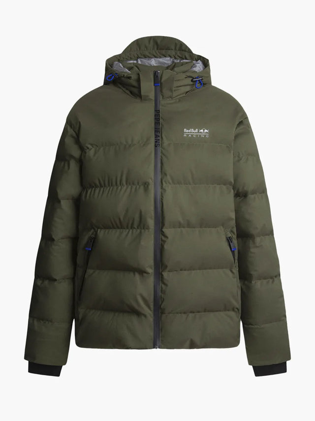 Kurtka z kapturem Pepe Jeans - Red Bull Racing ciemnozielona