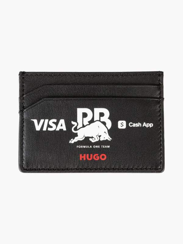HUGO leather card holder – Visa Cash App RB black