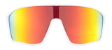Red Bull Spect DAFT sunglasses white with red-orange lens