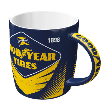 Ceramiczny kubek Goodyear z motywem