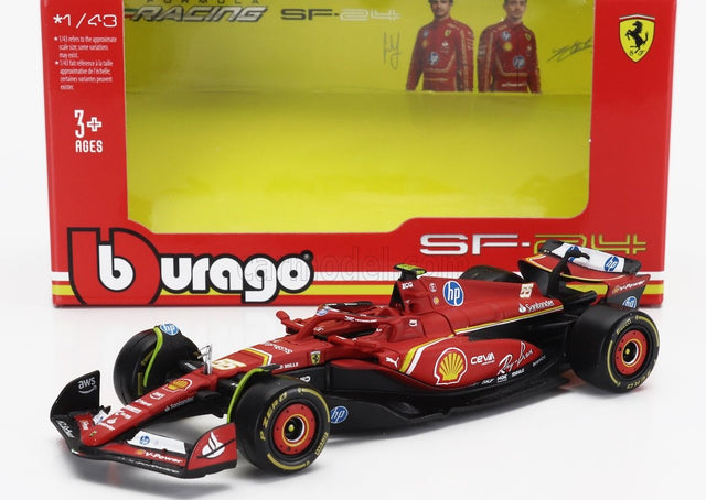 Model Scuderia Ferrari SF-24 BBurago #55 Carlos Sainz 2024