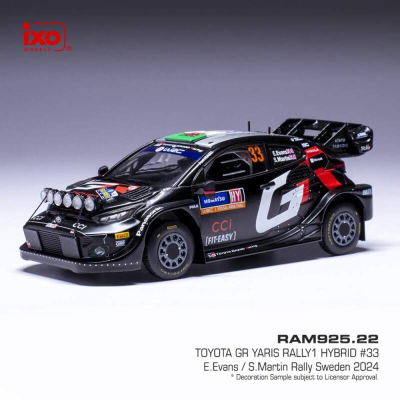 Model Toyota Yaris GR Rally Sweden Evans - Martin