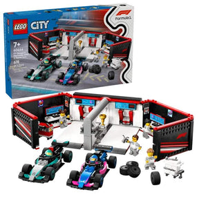 Zestaw klocków LEGO Alpine/Mercedes - garaż Formuła 1 - edycja City