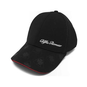 Siateczkowa czapka z daszkiem Alfa Romeo Elite casual czarna