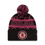 Czapka zimowa CHELSEA vintage czarna z pomponem