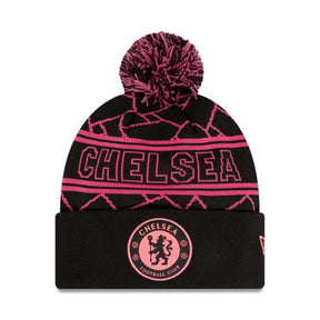 Czapka zimowa CHELSEA vintage czarna z pomponem