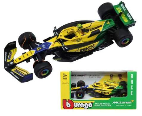 Model McLaren F1 MCL38 Bburago #4 Lando Norris Monaco