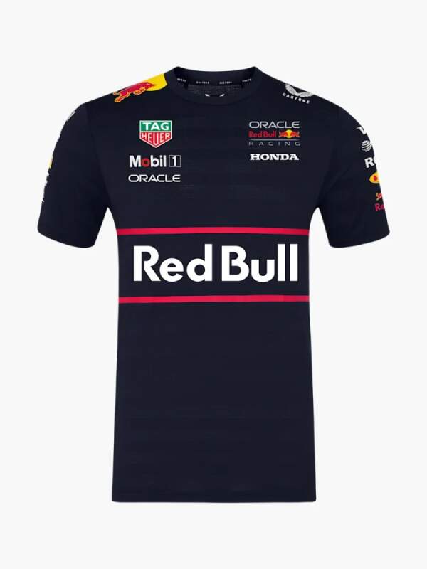 Oracle Red Bull Racing team T-shirt with sponsor logos