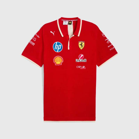 Koszulka polo zespołowa Scuderia Ferrari F1 2025 SE China