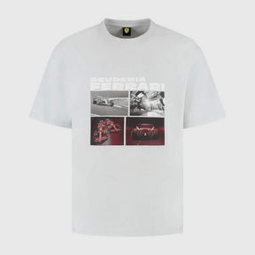 Scuderia Ferrari F1 casual T-shirt with SF motif grey