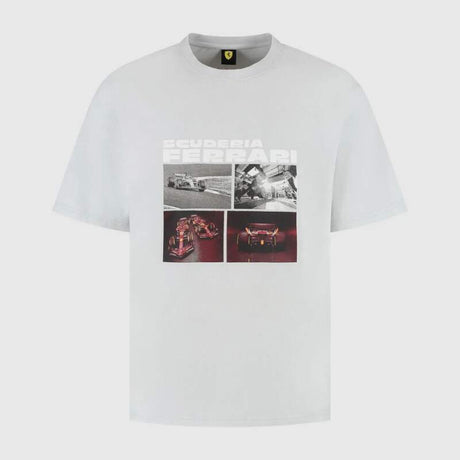 Scuderia Ferrari F1 casual T-shirt with SF motif grey