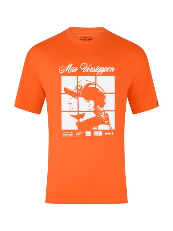 Oracle Red Bull Racing T-shirt - Max Verstappen MV1, orange
