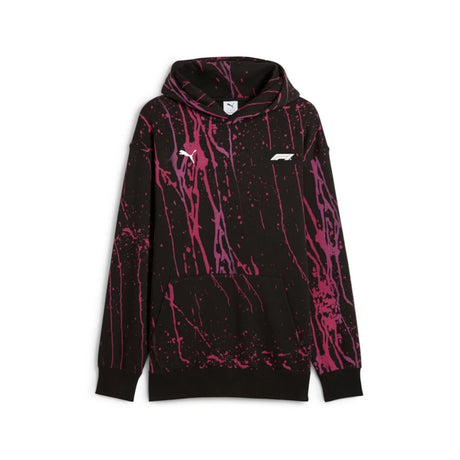 Bluza z kapturem Puma Formuła 1 Splash – czarno-różowa