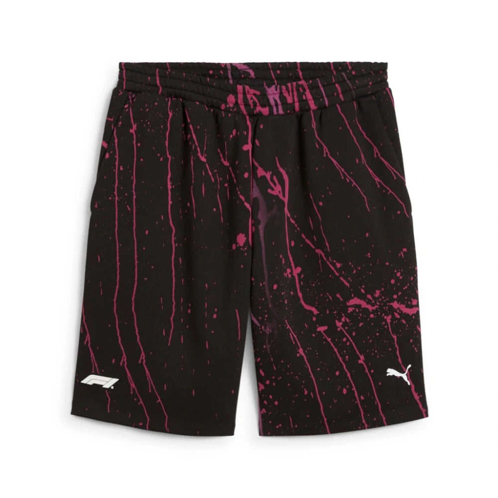 Puma Formula 1 Splash Shorts – Black/Pink