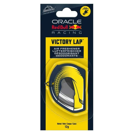 Red Bull Racing car air freshener – Armor All – hanging helmet yellow