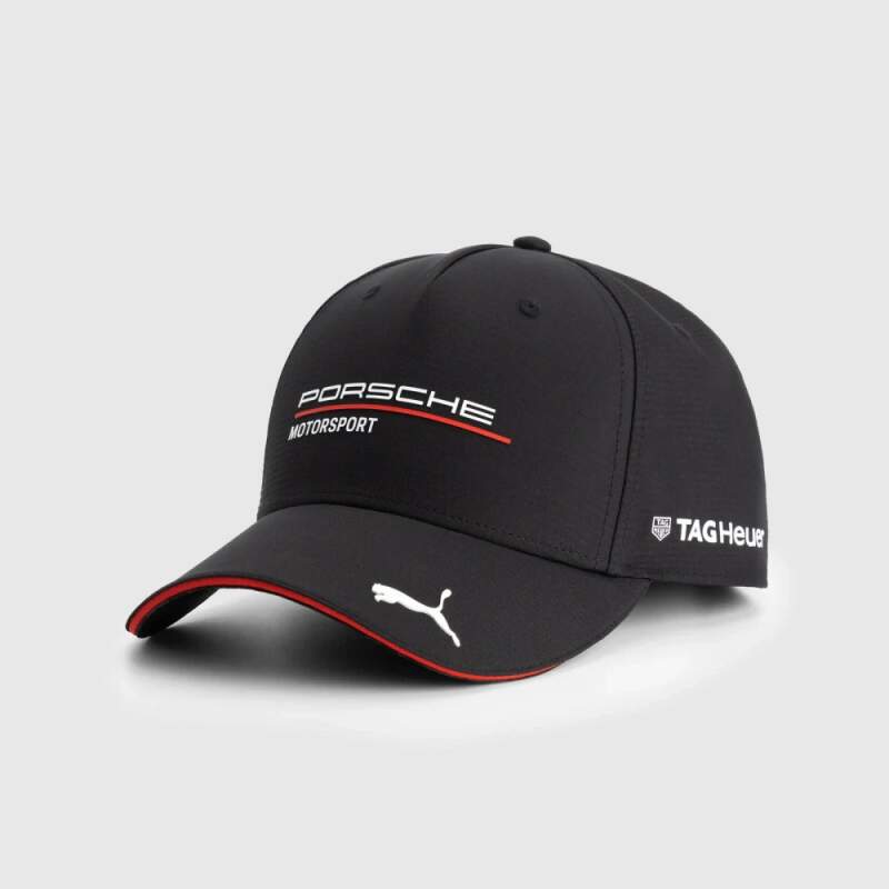 Porsche Motorsport team cap with sponsor logos, black