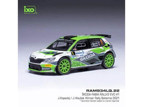Model IXO Škoda Fabia Rally2 EVO - Rally Bohemia 2021 #1 Kopecký